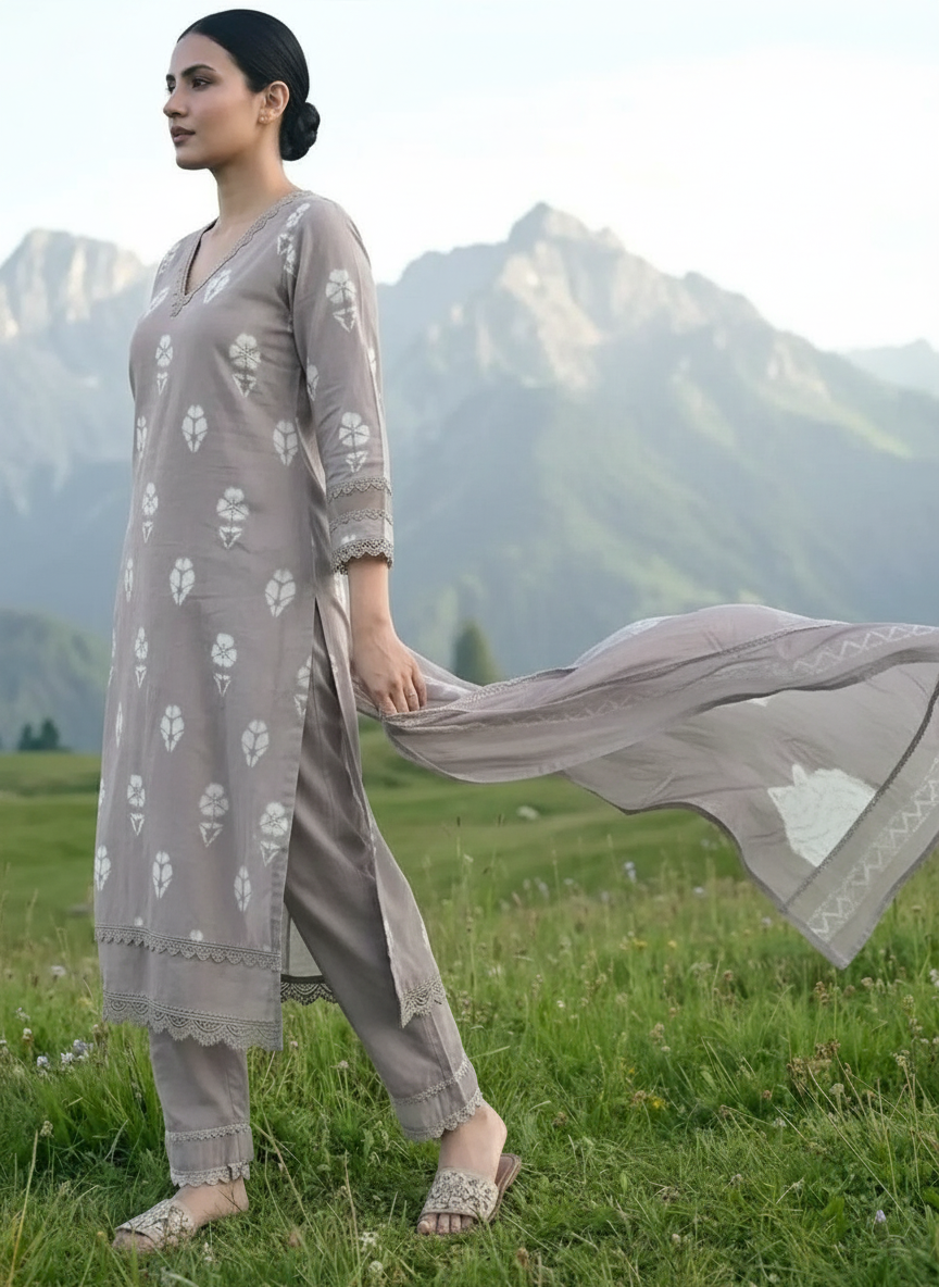 VAMSI DESIGNER PURE COTTON SALWAR SUIT - 368 / HC002345 view 2