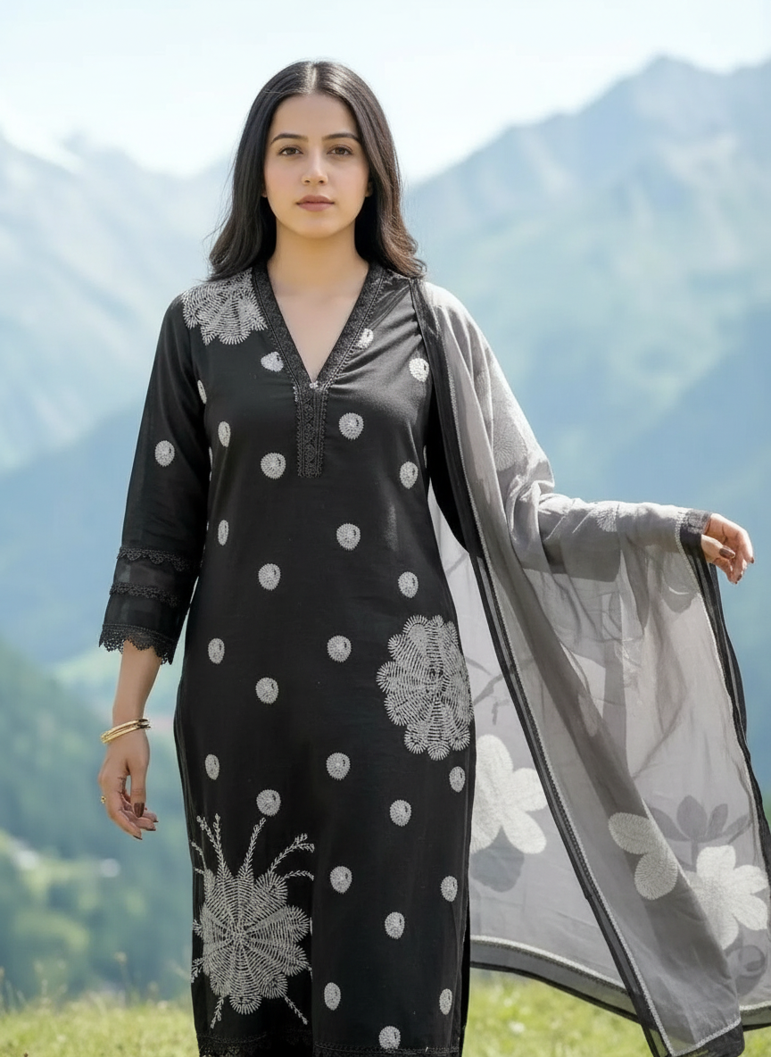 VAMSI DESIGNER PURE COTTON SALWAR SUIT - 312 / HC002345 view 4