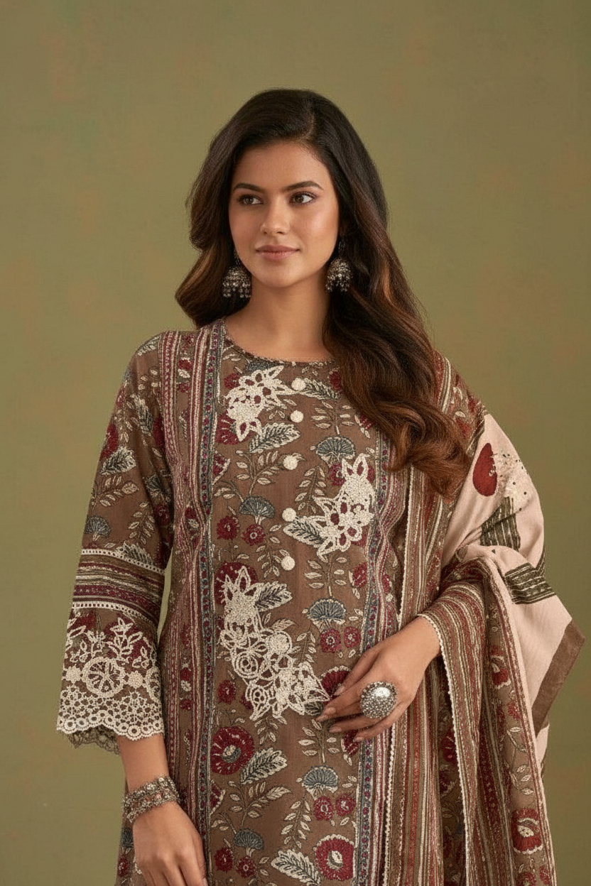 Jay Vijay Jahaan Vol 3 Exclusive Designer Cotton Suit - 10996 / HC002214 view 4