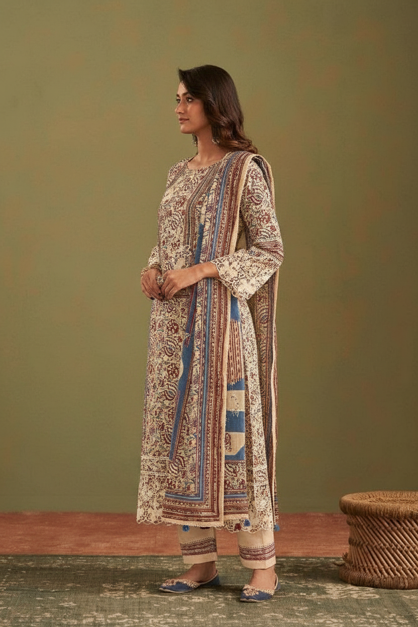 Jahaan Exclusive Designer Cotton Unstitched Suit  - 10691 / HC002214 view 2