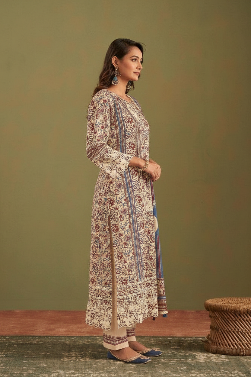 Jahaan Exclusive Designer Cotton Unstitched Suit  - 10691 / HC002214 view 3