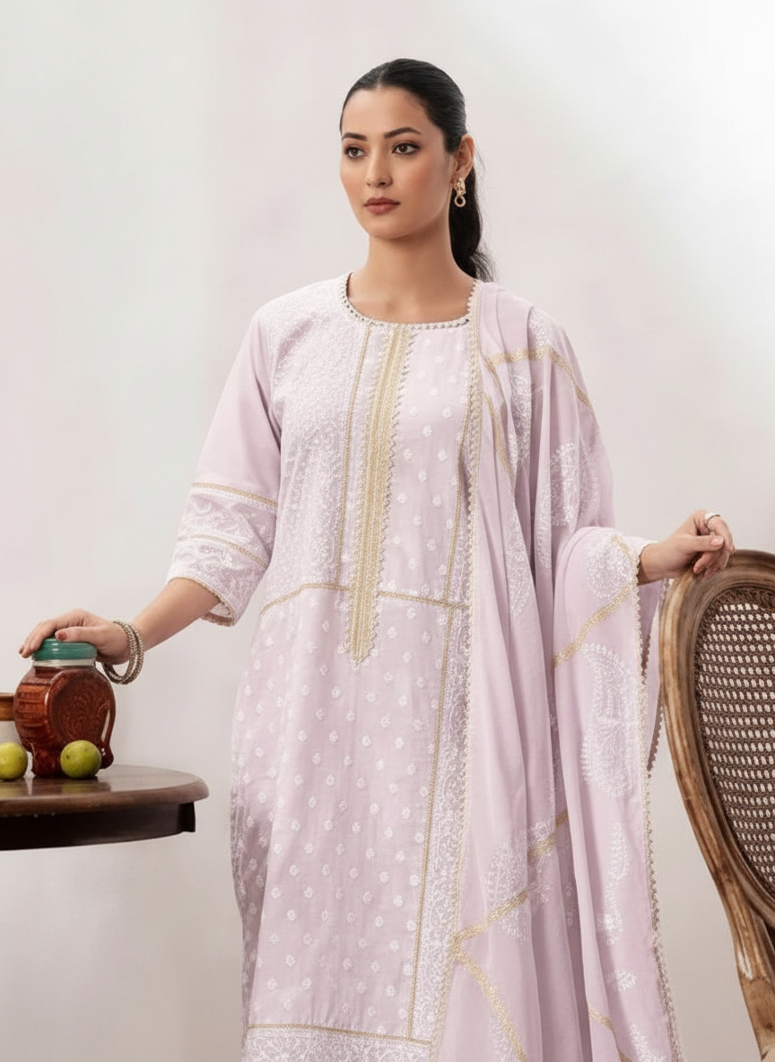 Chatkare Pure Cotton Pant Style Unstitched Suits 9821/ HC002340 view 3