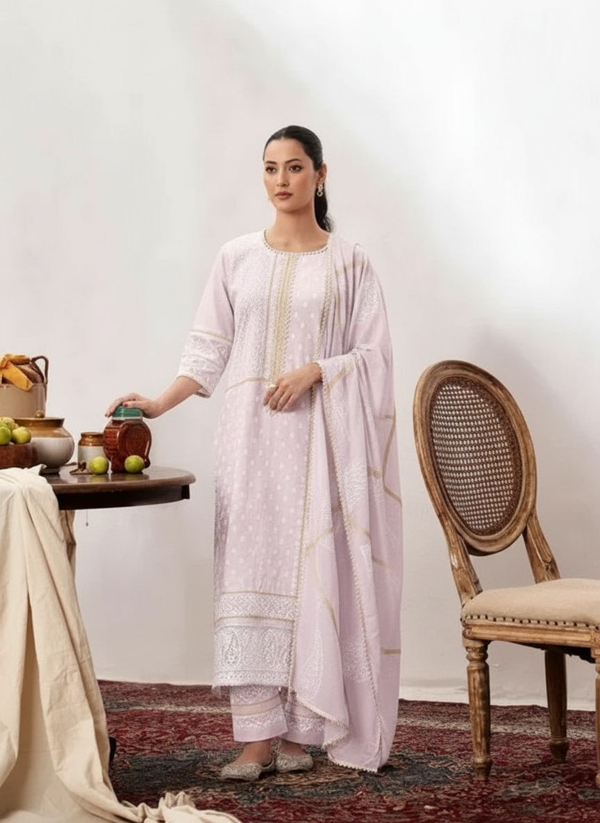 Chatkare Pure Cotton Pant Style Unstitched Suits 9821/ HC002340 view 2