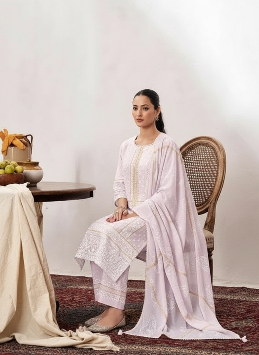 Chatkare Pure Cotton Pant Style Unstitched Suits 9821/ HC002340 view 4