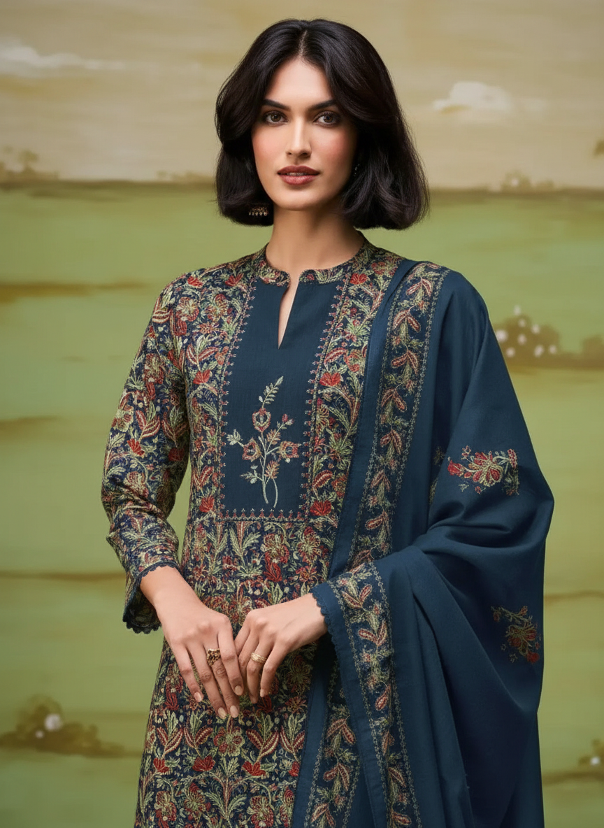 Kenza Premium Cotton Printed Salwar Suit - 4480C / HC002455 view 4