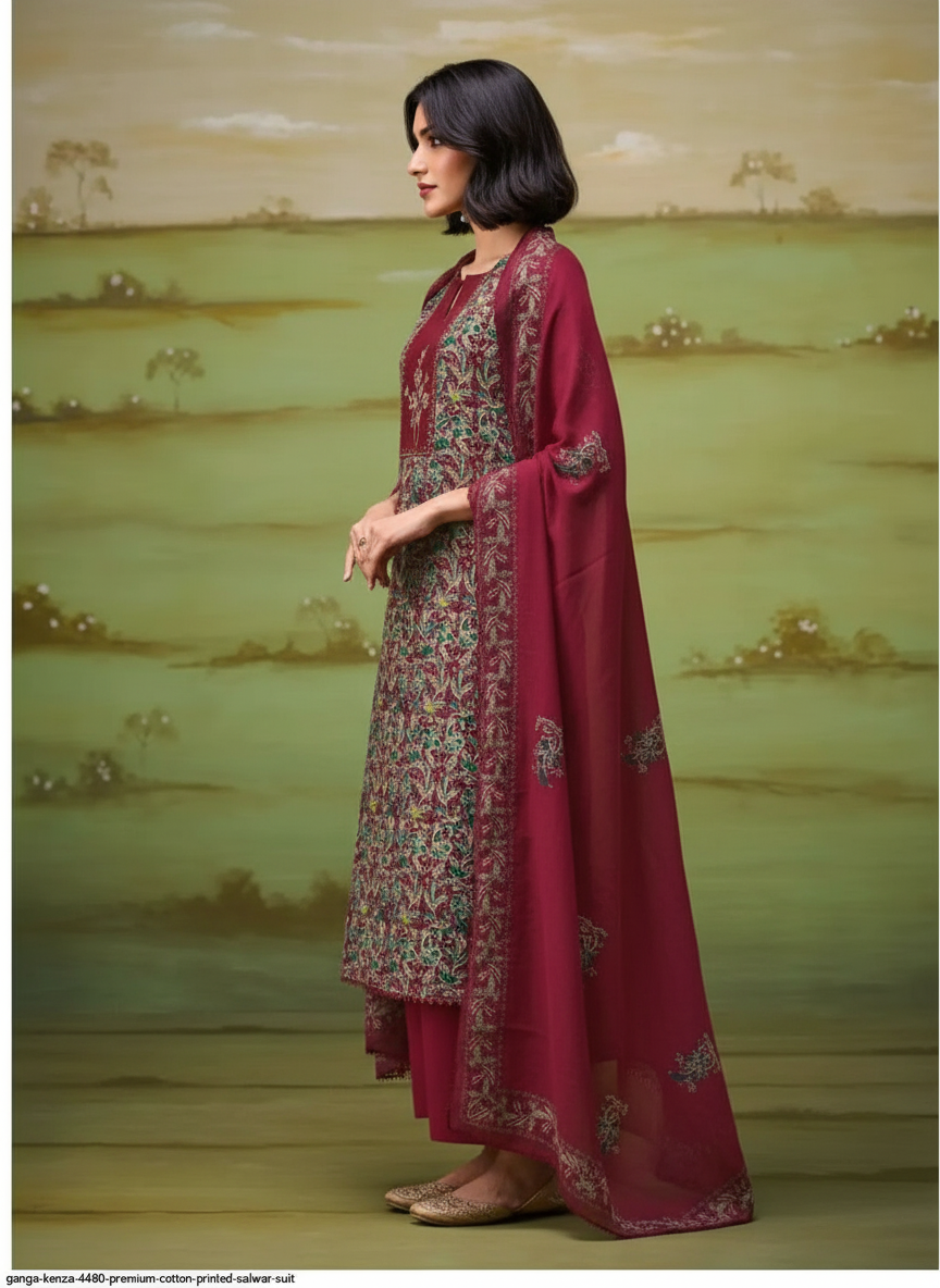 Ganga Kenza Premium Cotton Salwar Suit 4480D / HC002455 view 2