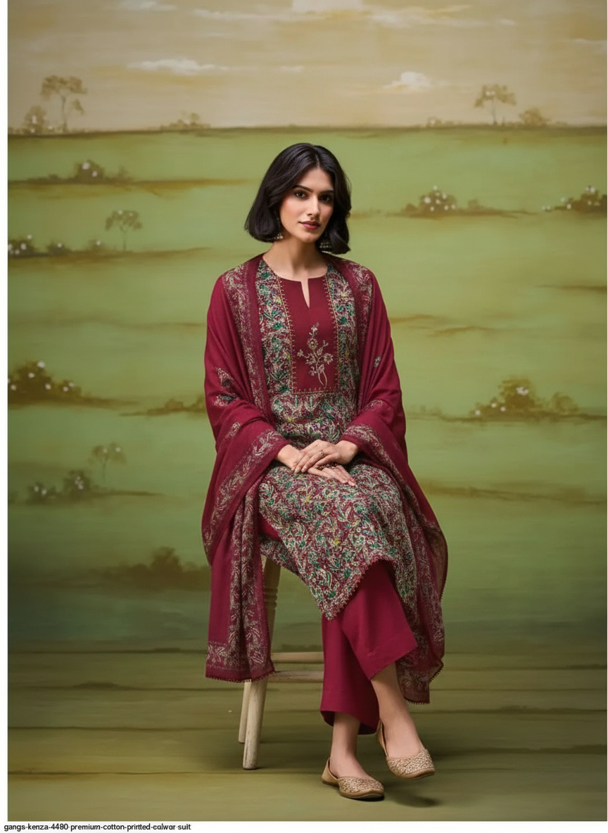 Ganga Kenza Premium Cotton Salwar Suit 4480D / HC002455 view 5