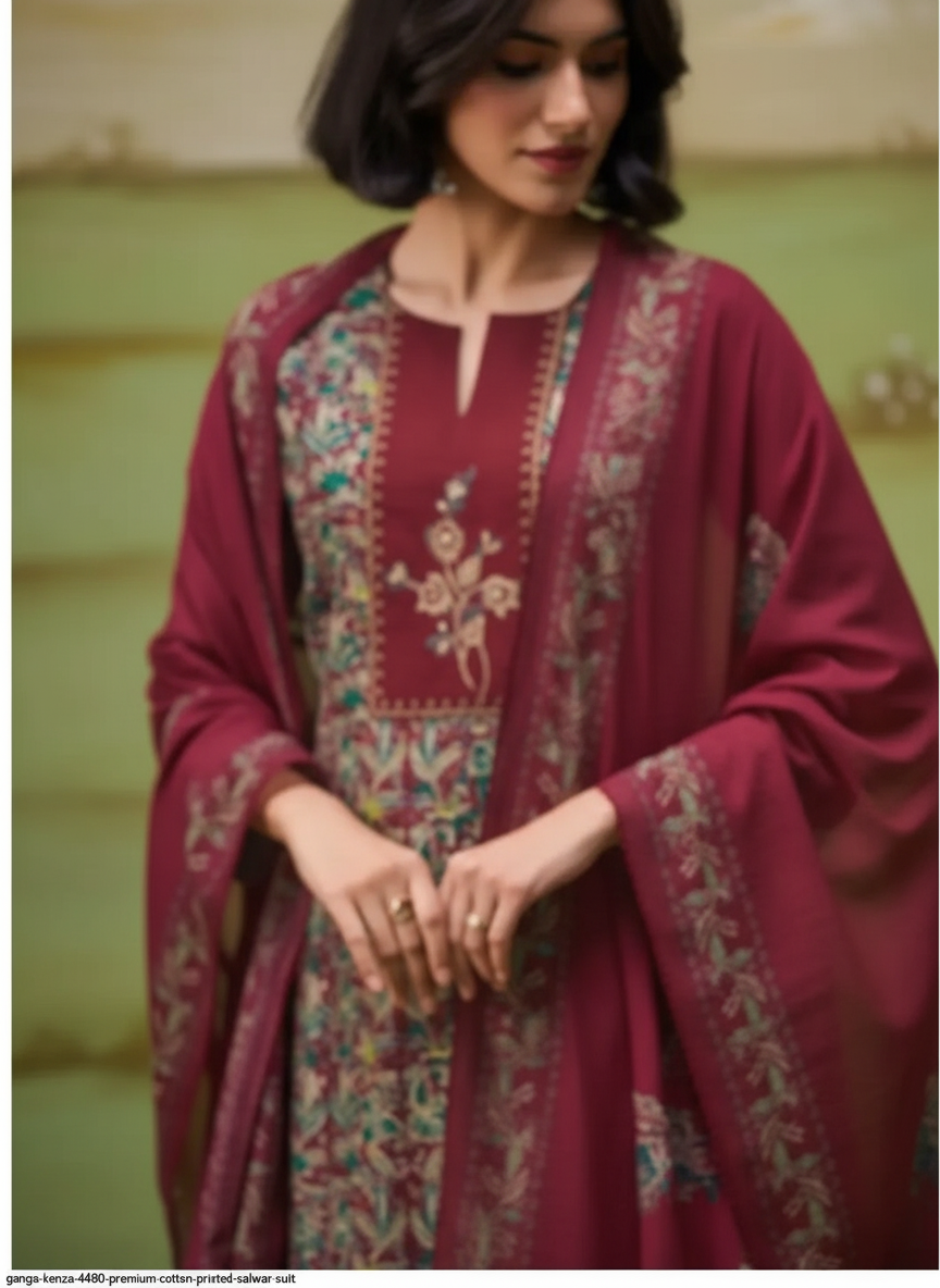 Ganga Kenza Premium Cotton Salwar Suit 4480D / HC002455 view 4