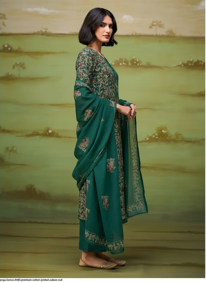 Ganga Kenza Premium Cotton Printed Salwar Suit  - 4480B / HC002455 view 3