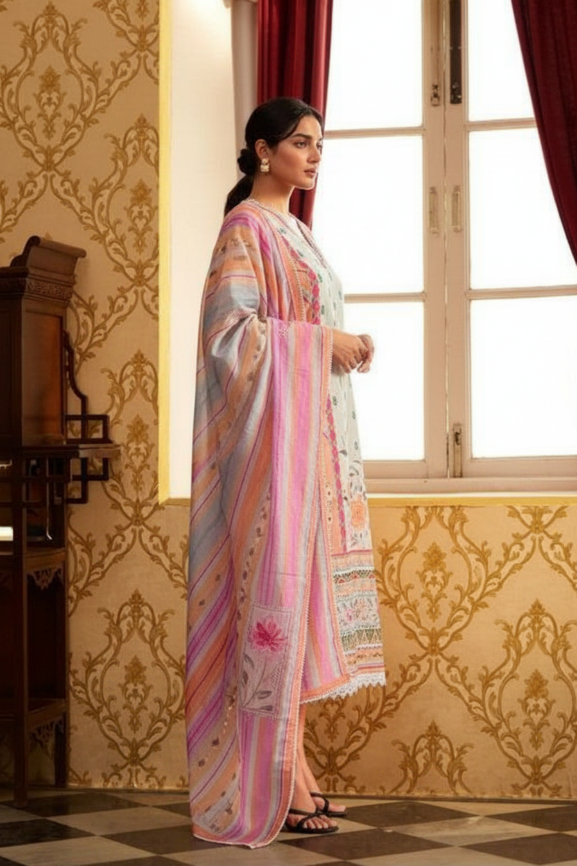 TASVEER KAMALKARI  PRINTED MATERIAL Unstitched SUIT - 2293 / HC002325 view 3