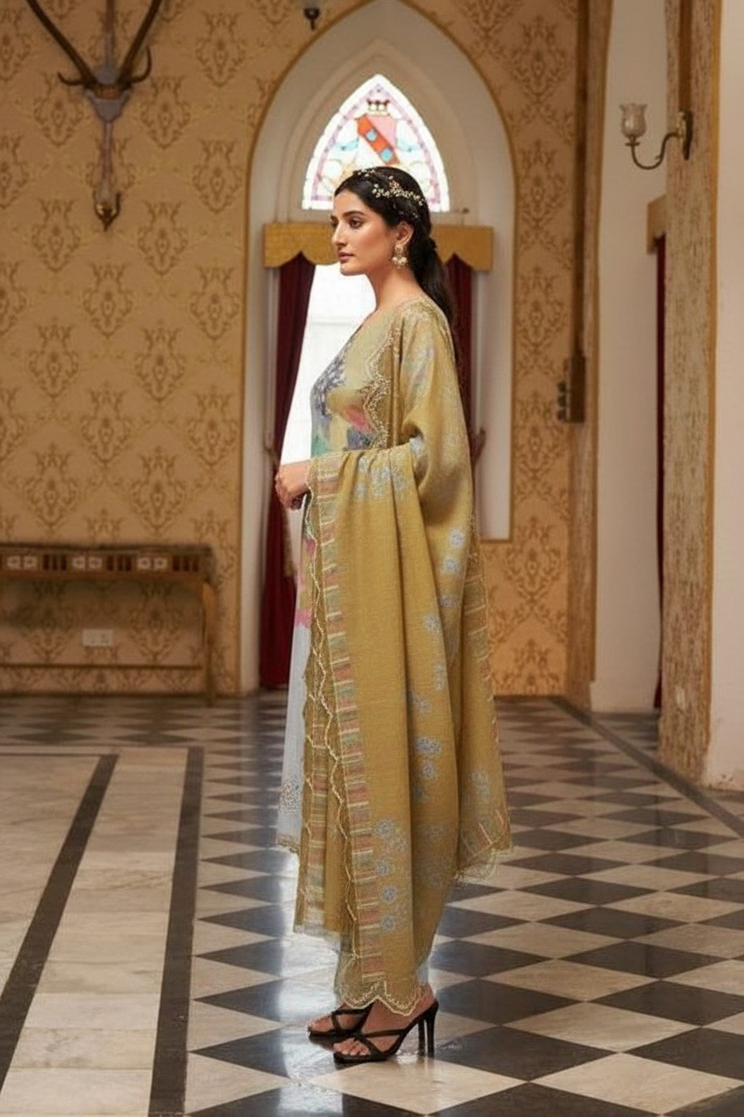 Rangrez  Embroidered Premium Muslin Suits - 2283 / HC002309 view 2