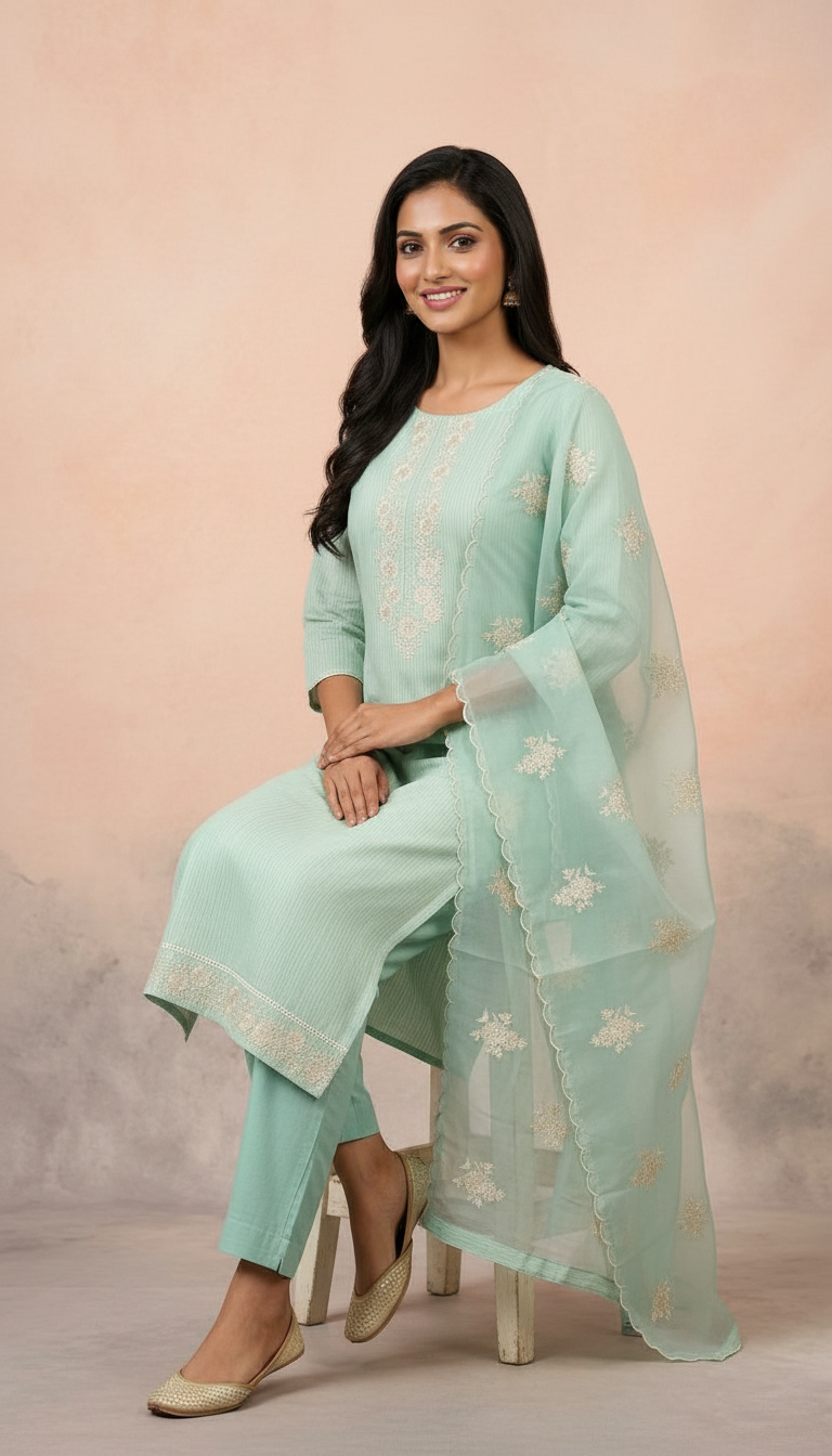 Pure Soft And Stylish Cotton Unstitched Suit - 11314 - B / HC001326 view 4