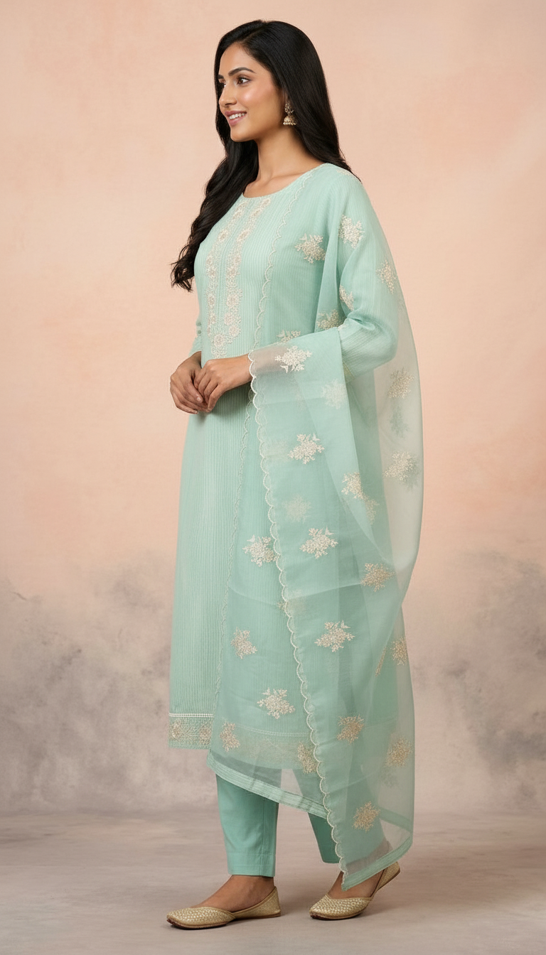 Pure Soft And Stylish Cotton Unstitched Suit - 11314 - B / HC001326 view 2
