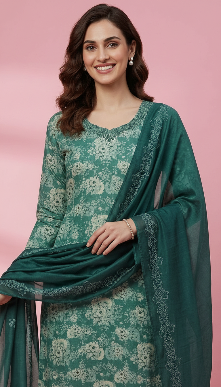 Premium Stylish Pure Khadi Cotton Unstitched Suit - G2863 - B / HC001830 view 4