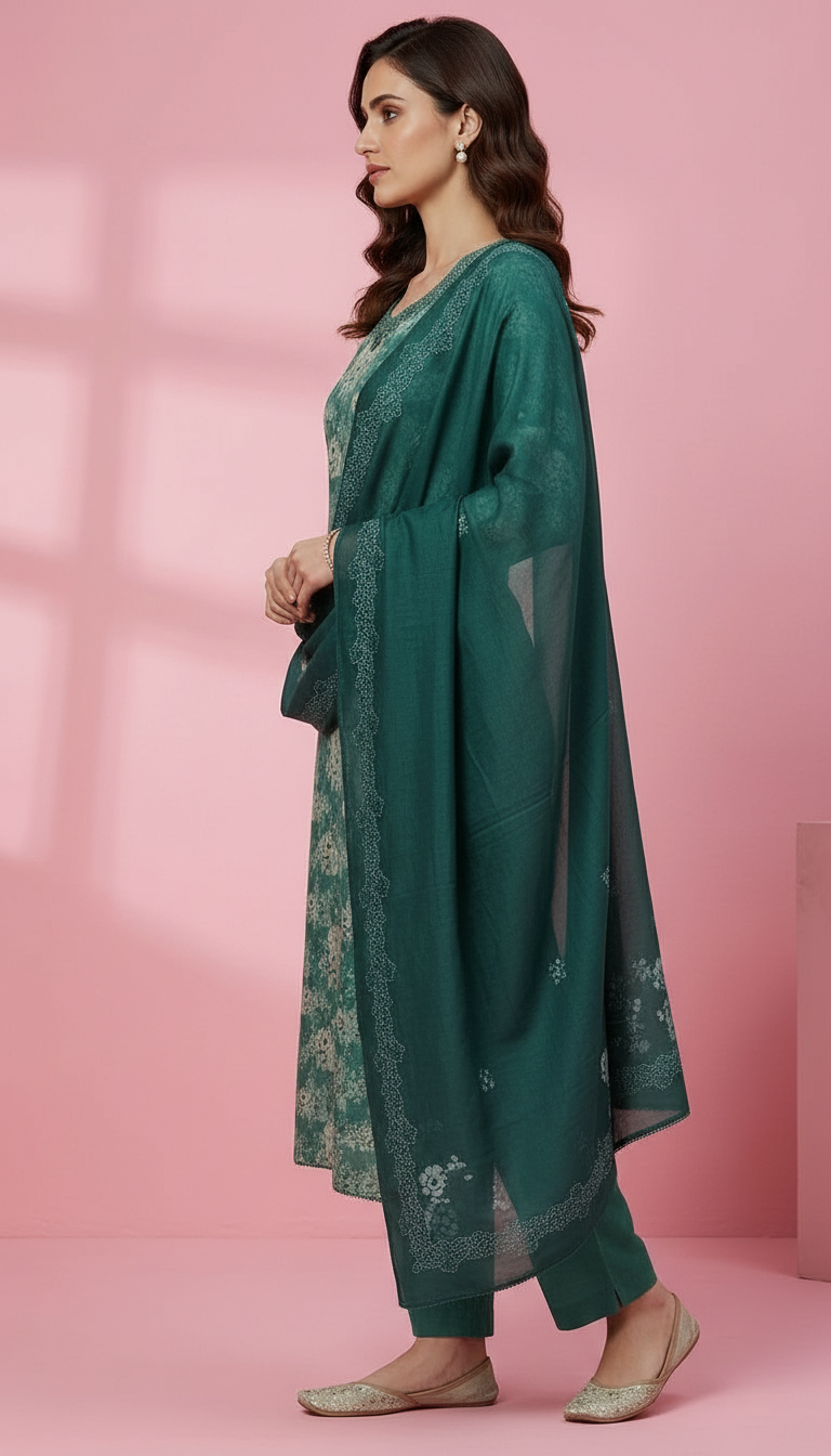 Premium Stylish Pure Khadi Cotton Unstitched Suit - G2863 - B / HC001830 view 2