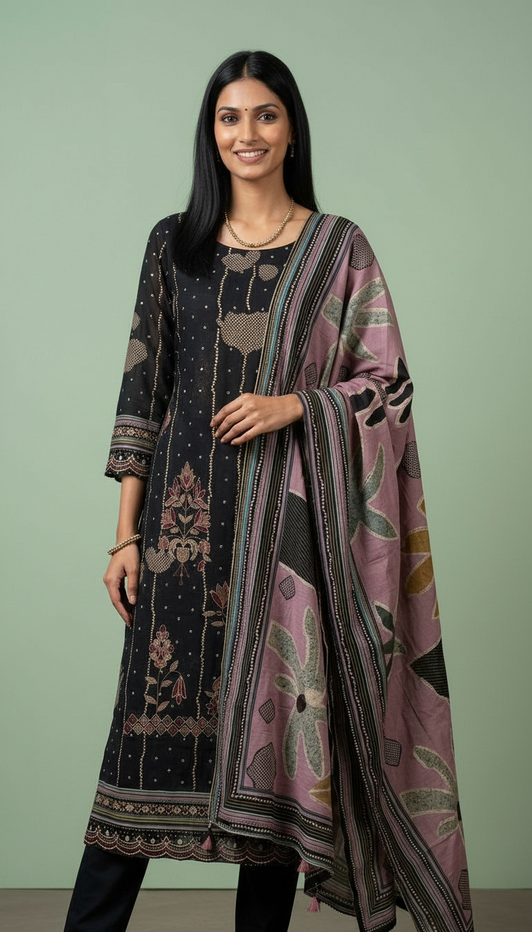 Embroidered Fancy Silk Party Wear Latest Suit - 10252 / HC002212 view 5