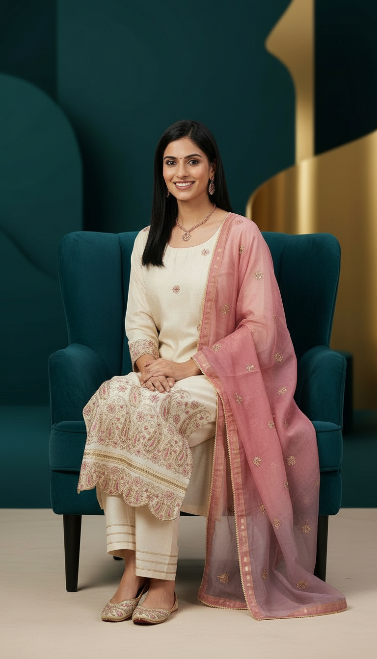 Heavy Embroidered Tissue Jauquerd  Unstitched Suit - 10485 view 5