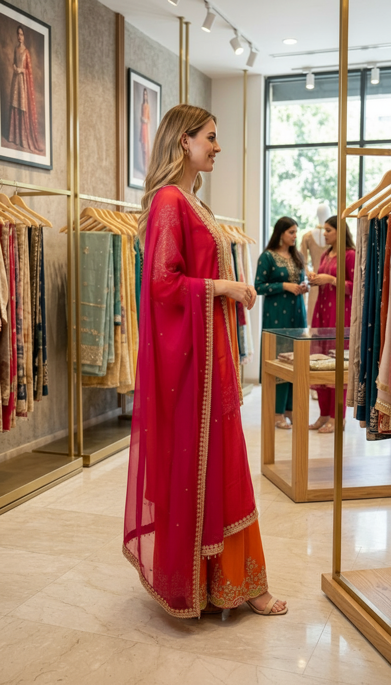 Elegant Embroidered Partywear Stitched Suit - 3311/ HC002129 view 4