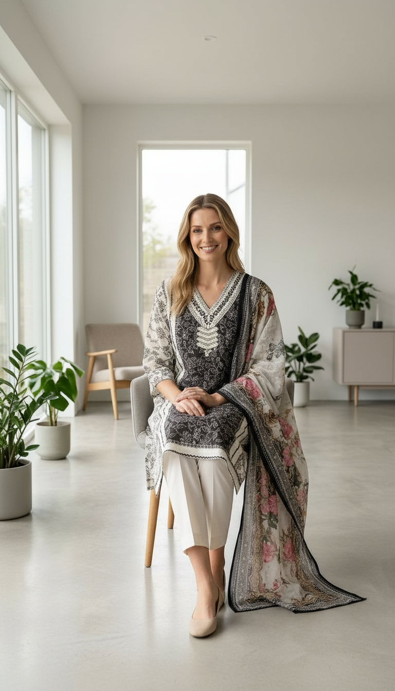 Elegant Kota Khadi Printed Cotton Stitched Suit 245 - Xl / HC002536 view 5