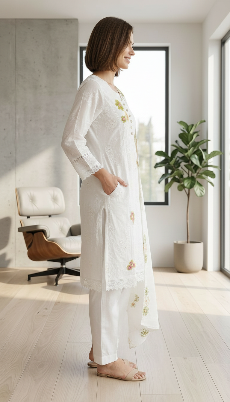 Embroidered Work Stylish Stitched Suit 142 / HC002541 view 3