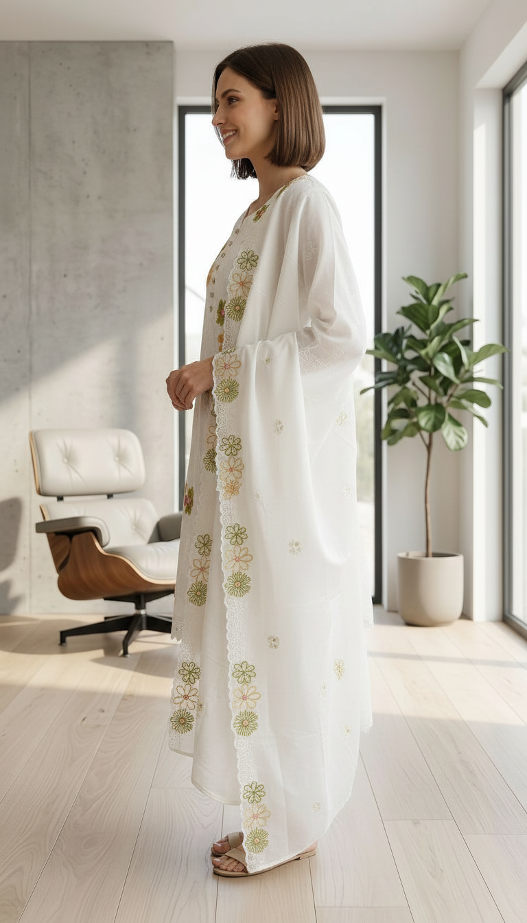 Embroidered Work Stylish Stitched Suit 142 / HC002541 view 2