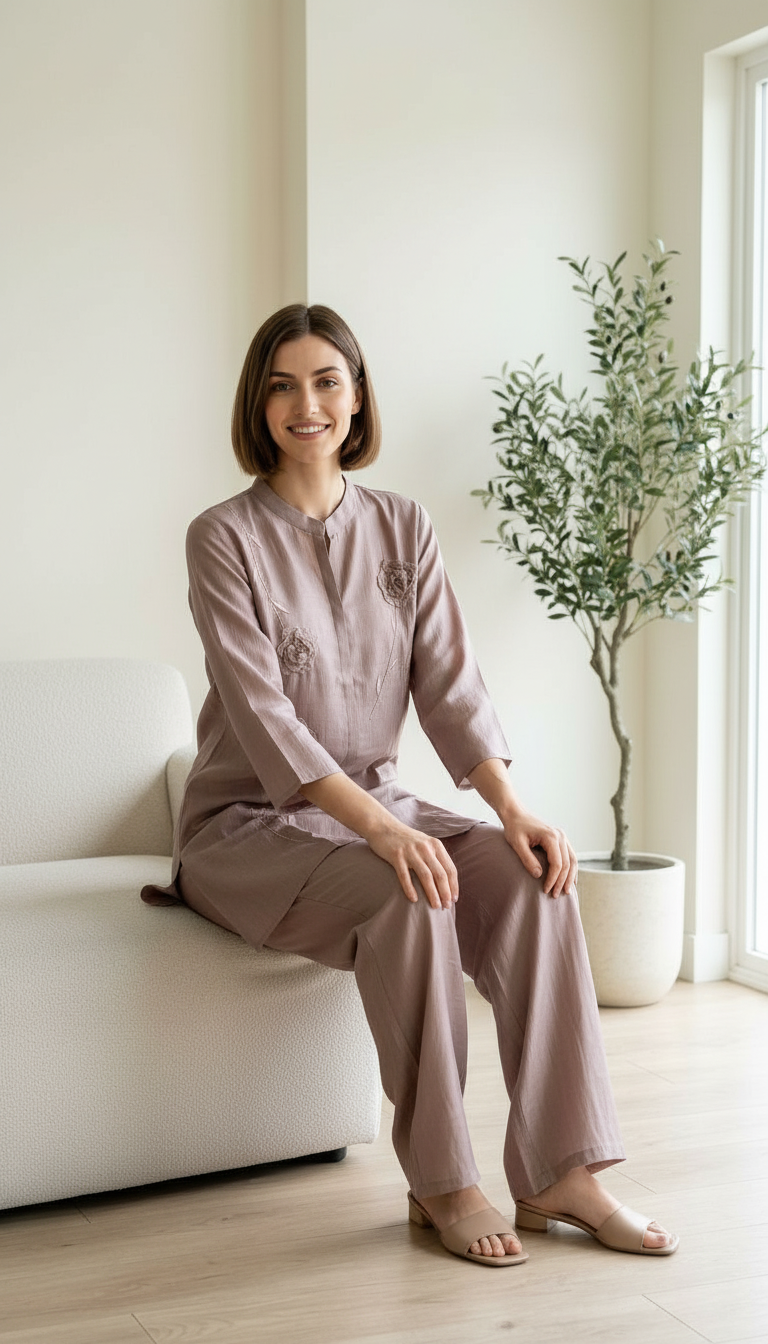 Satin Cotton Desiner Cord Suit - Piyasi A 177/ HC002551 view 6