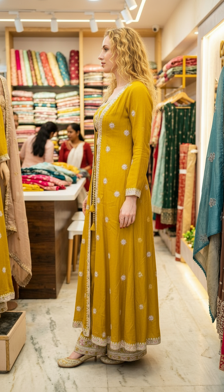 Stylish And Fancy Heavy Embroidered Chiffon Sharag Suit - 1533 - A / HC001087 view 2