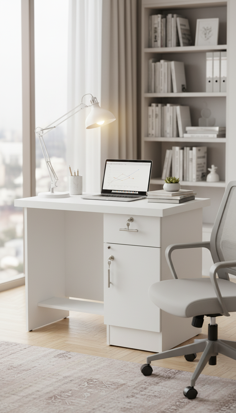 Study Desk with Cabinet