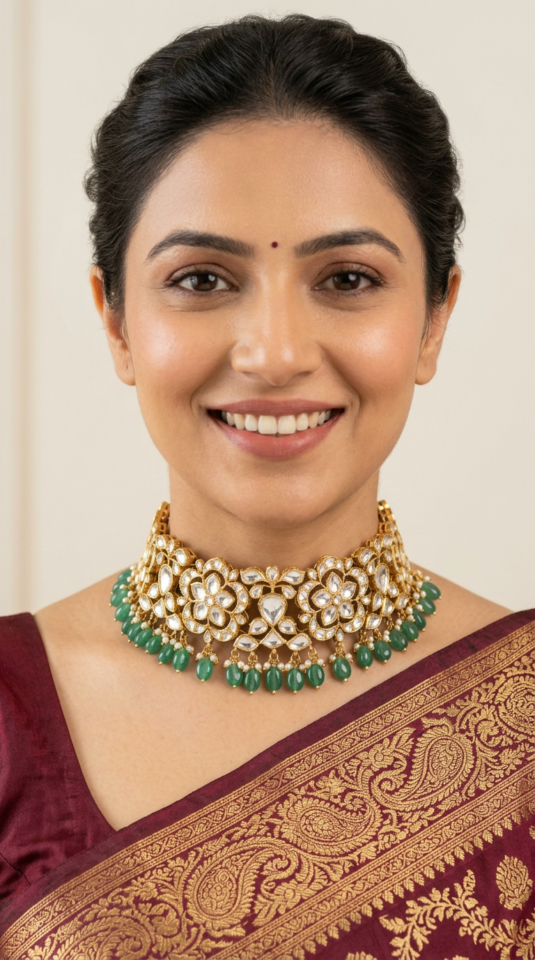 The Maharani Choker Collection (925 Silver) view 4