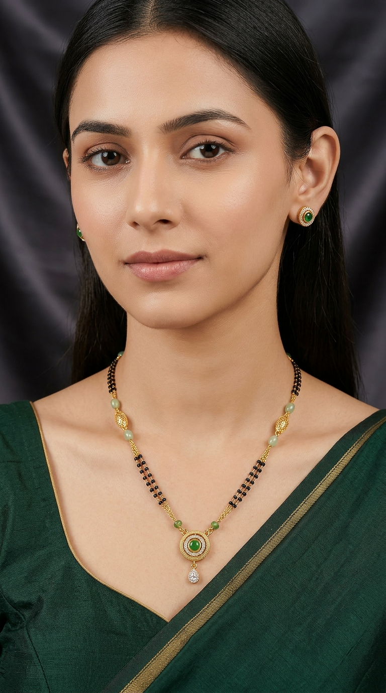 Verdelle Mangalsutra (925 Silver) view 2