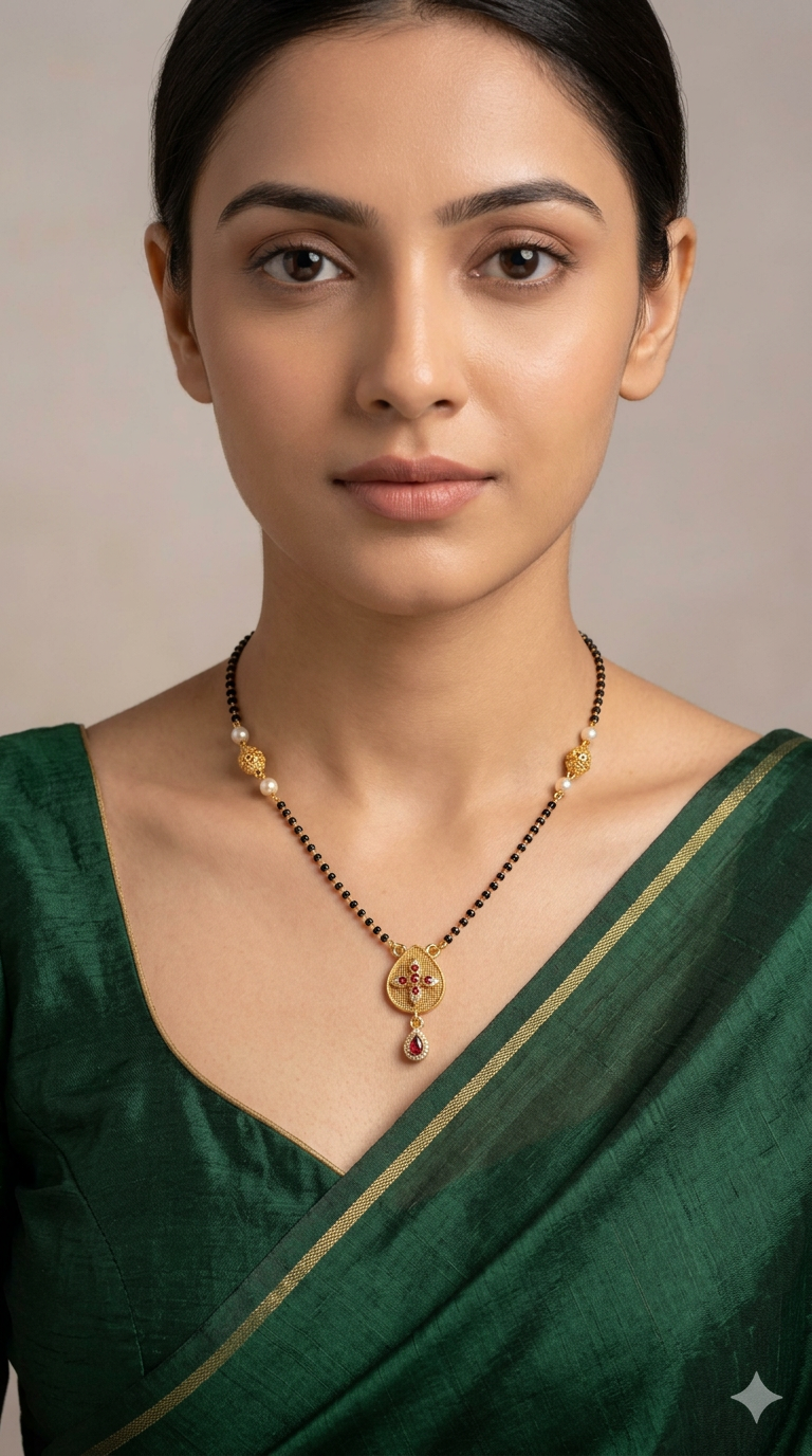 Samadarshi Mangalsutra (925 Silver) view 2