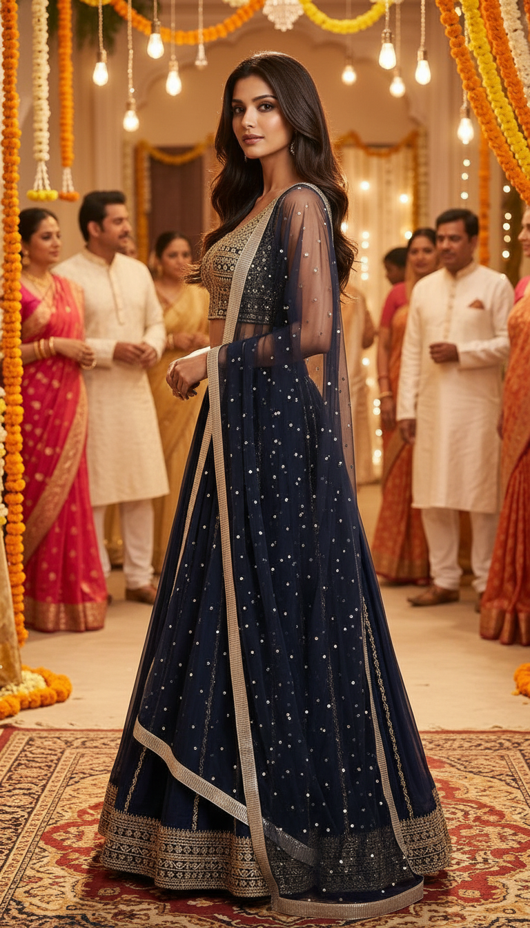 Embroidered Lehenga Choli view 4