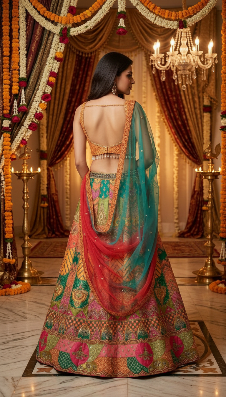 Ethnic Lehenga Choli view 4