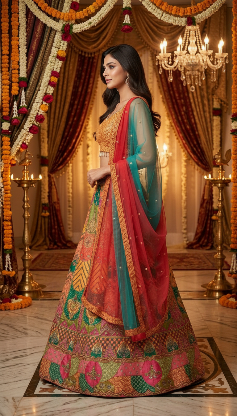 Ethnic Lehenga Choli view 3