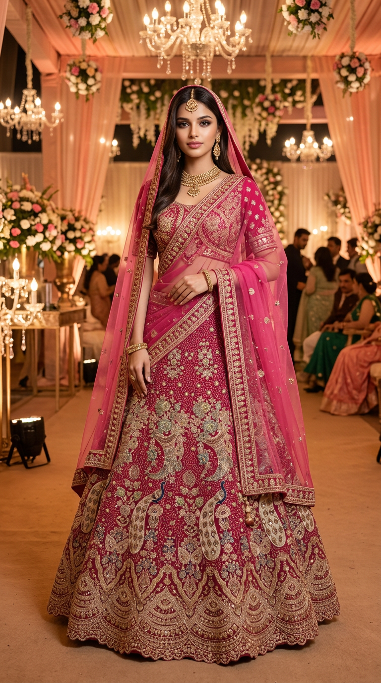 Designer Bridal Lehenga view 6
