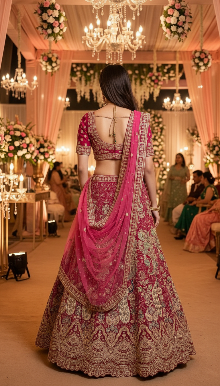 Designer Bridal Lehenga view 3