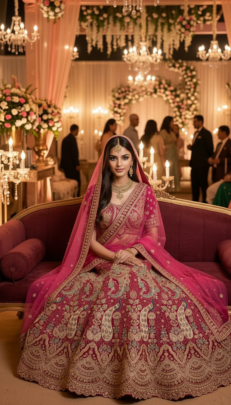 Designer Bridal Lehenga view 5