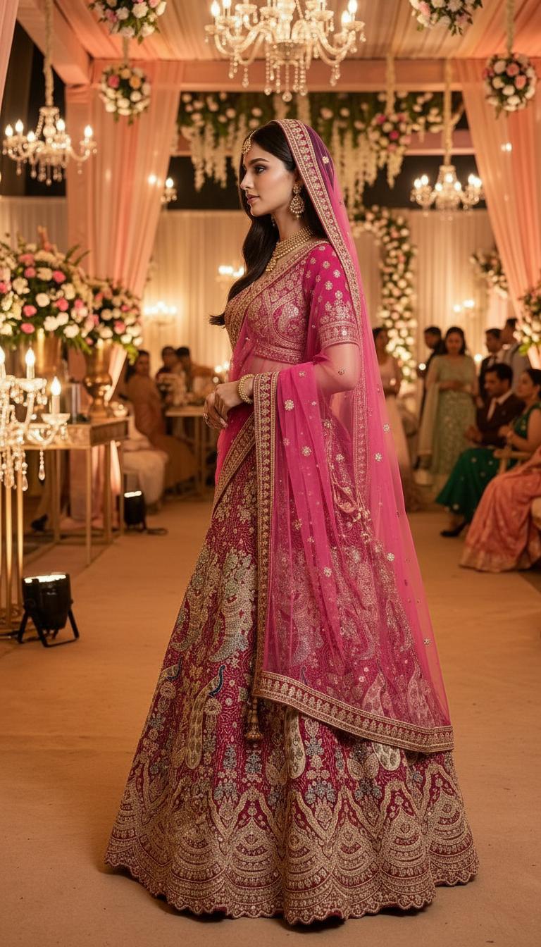 Designer Bridal Lehenga view 4
