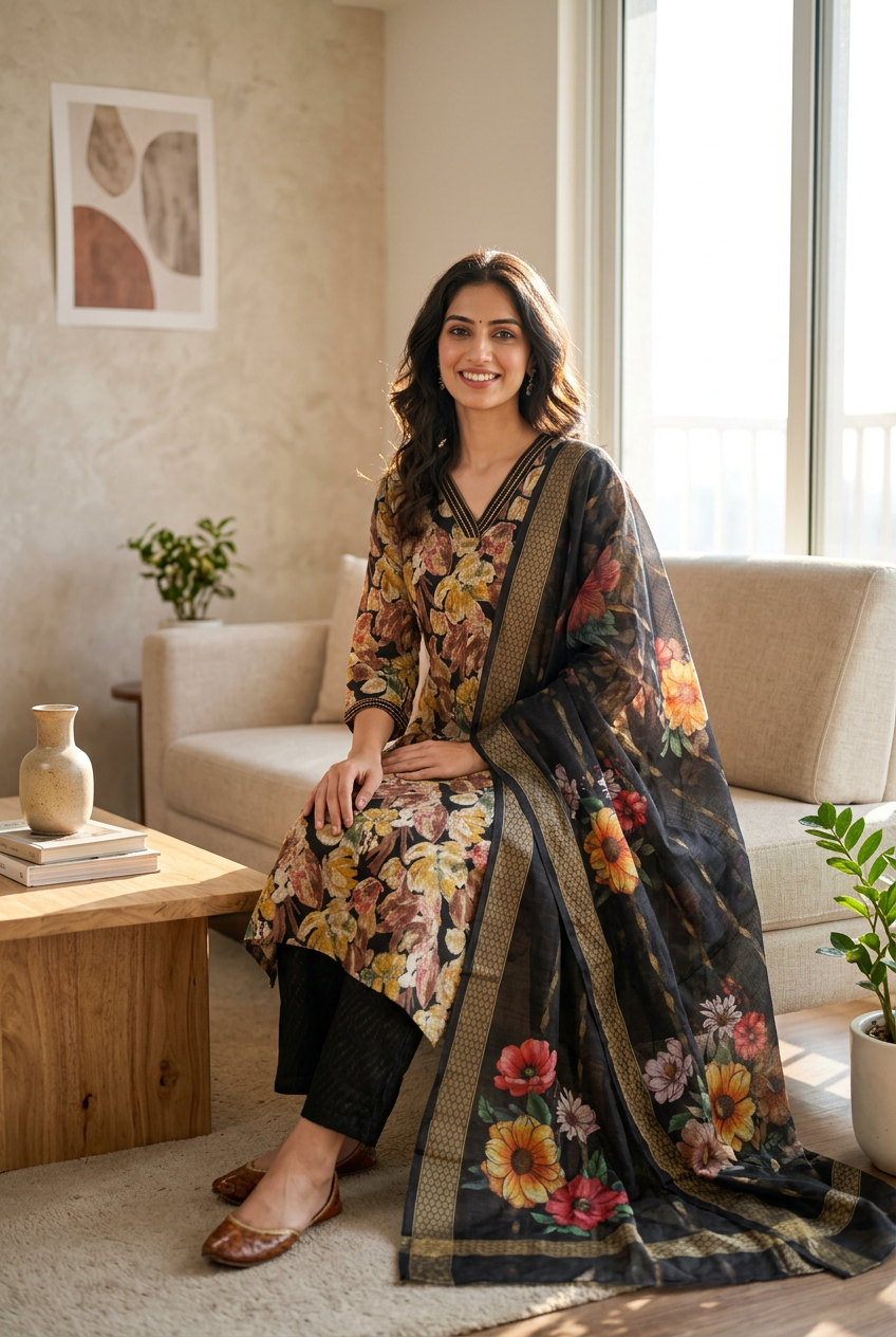 Roman Jaquard Floral Set