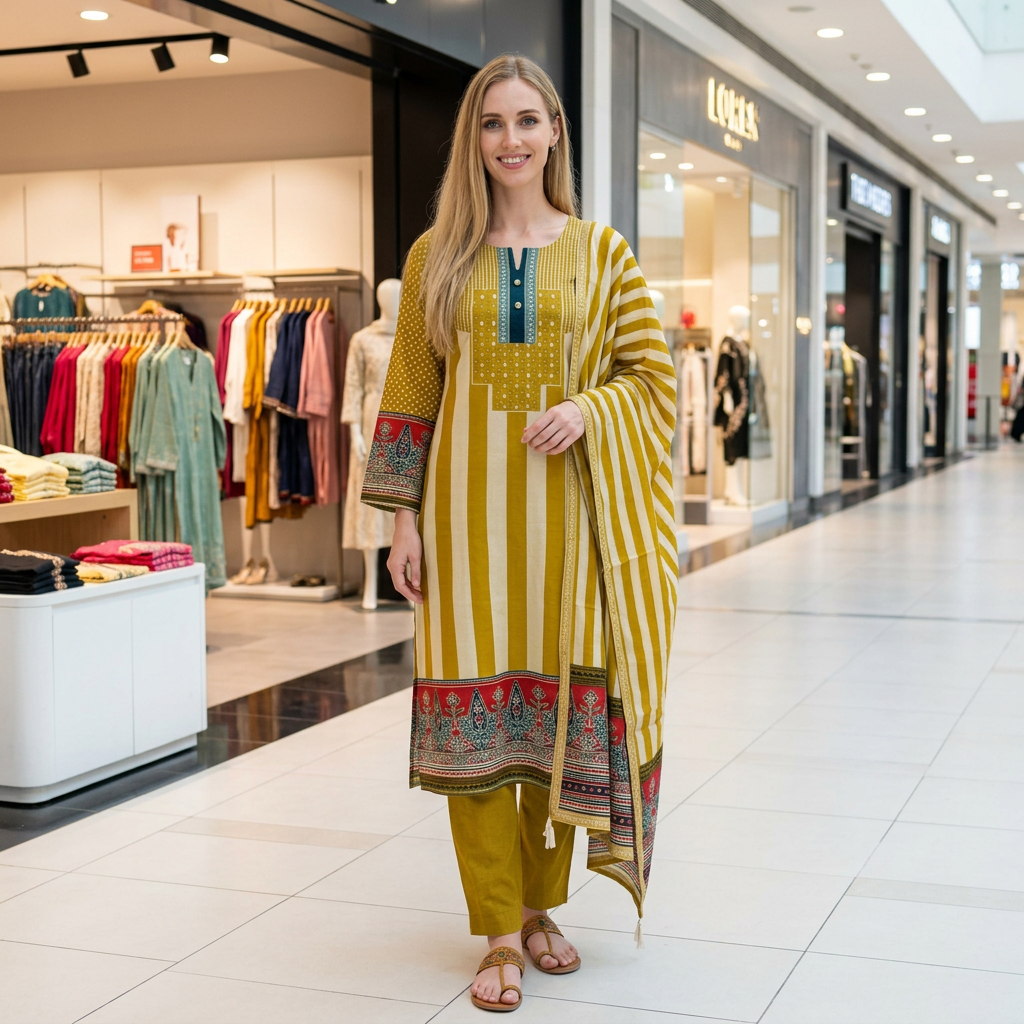 Modal Silk Pakeeza Kurti Set