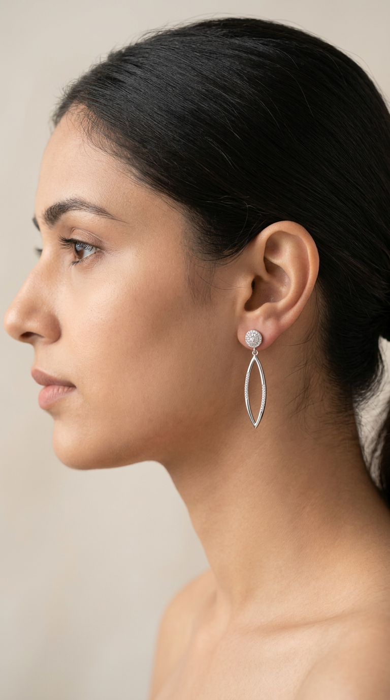 Stylish Silver Earrings