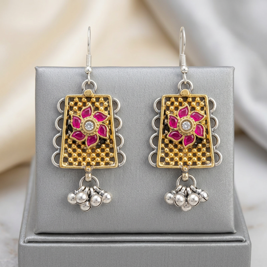 Elegant Oxidised Earrings