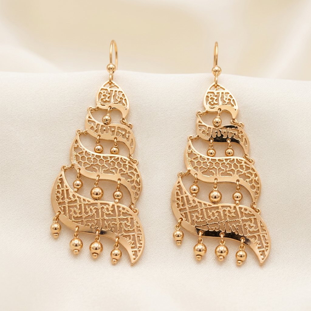 Rose Gold Jhumki Earring