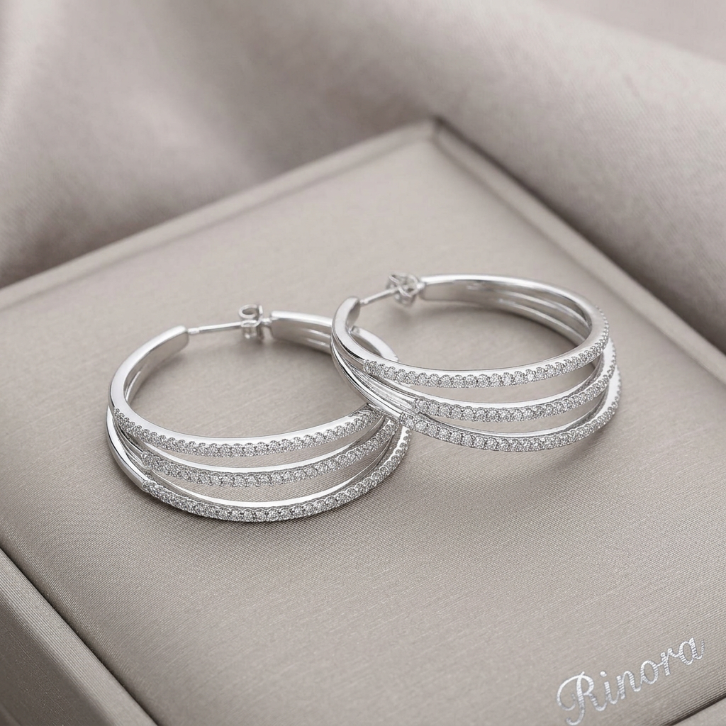 Silver Hoop Earrings
