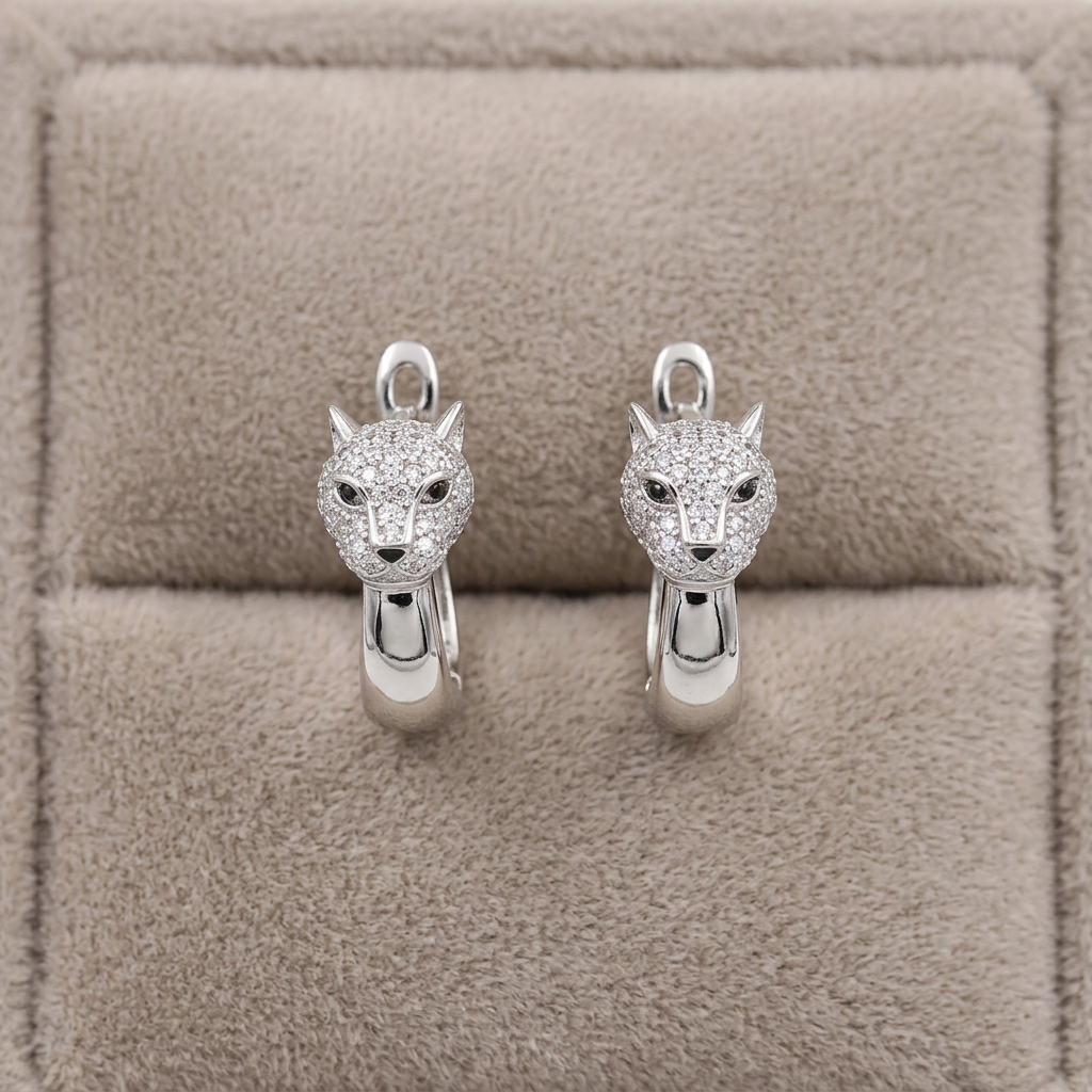Cat Design Earrings