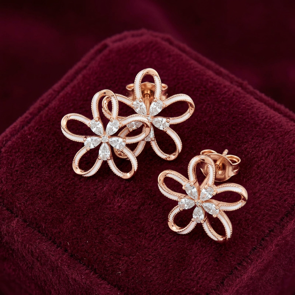 Floral Design Earring