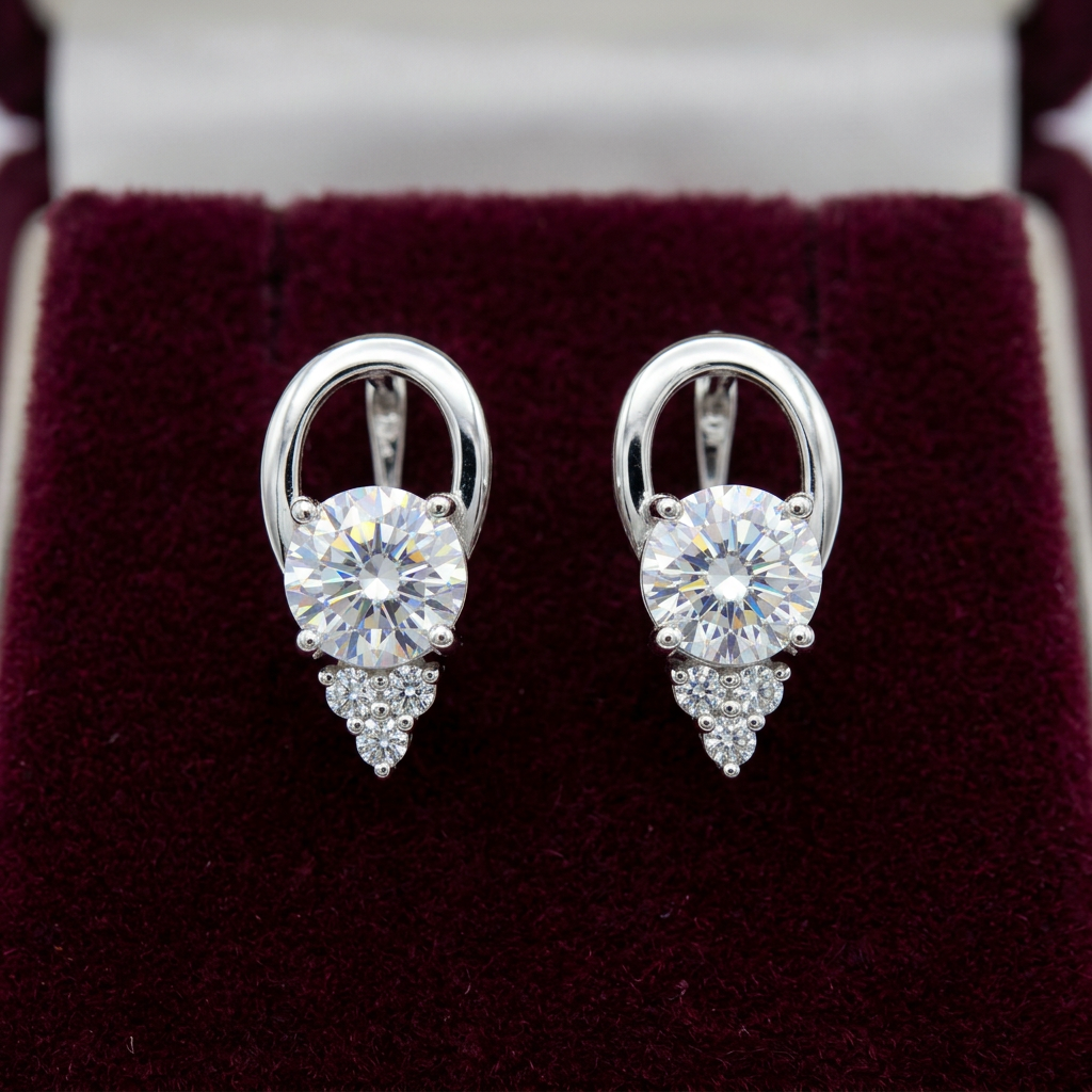 Silver Cubic Zirconia Earrings