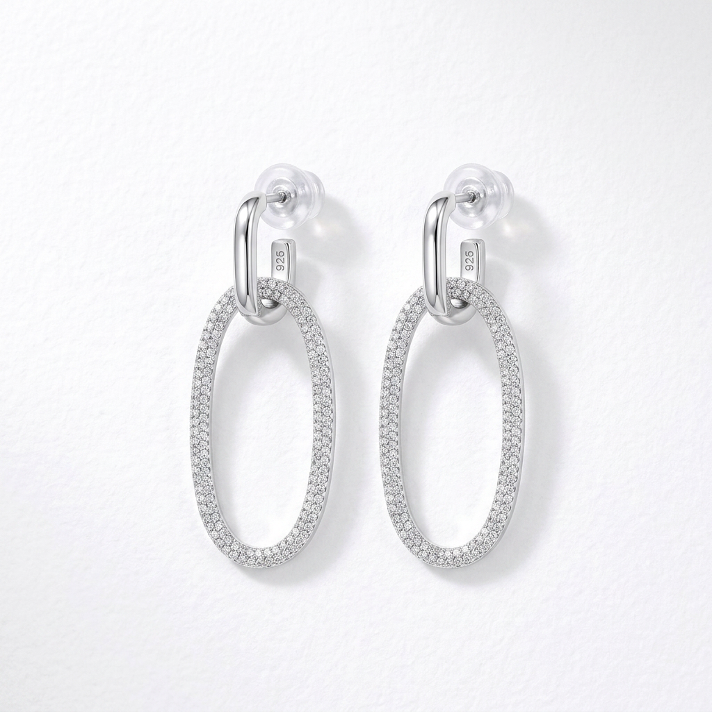 Silver Drop Beautiful Earring