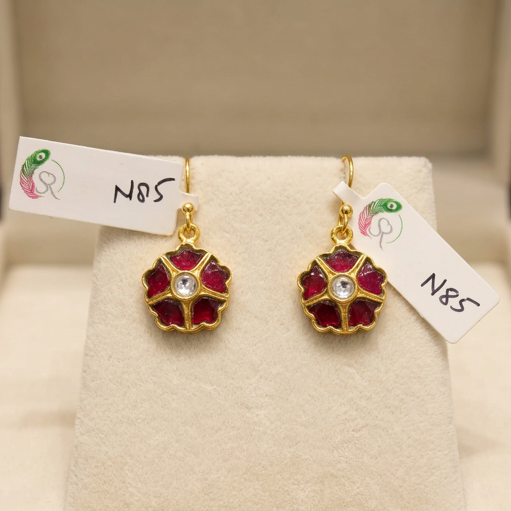 Floral Gold Earrings