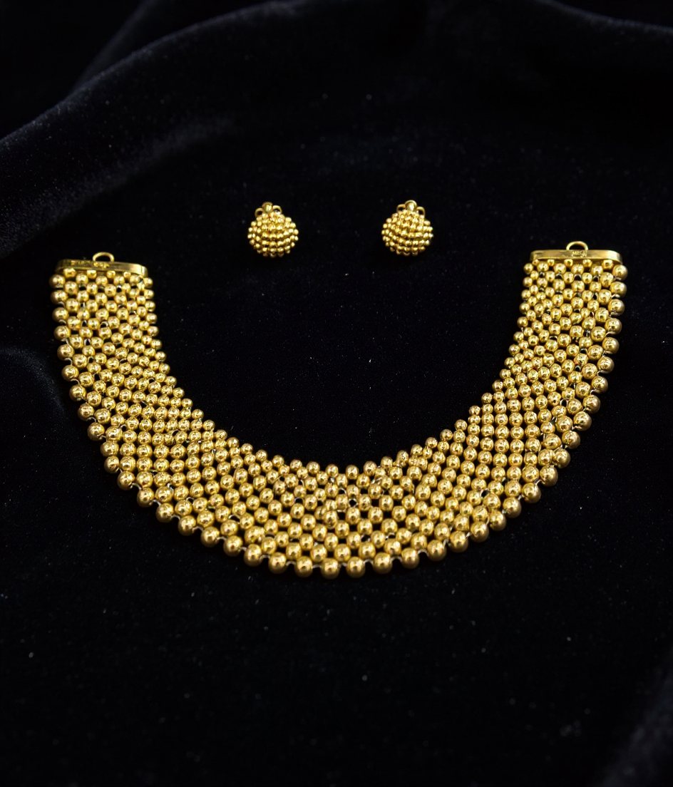 Gold Beaded Necklace